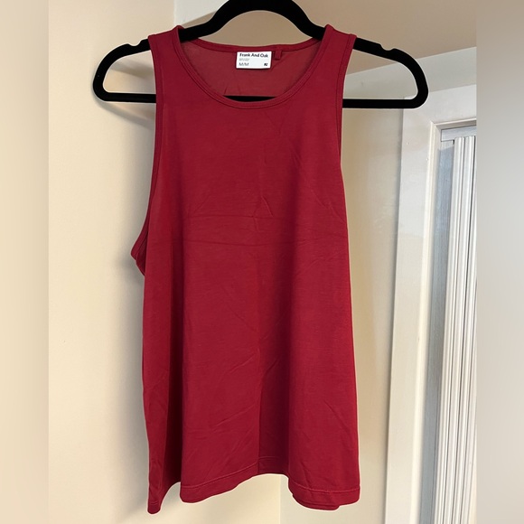 Frank+Oak High Neck Cranberry Tank Top (Size M) - Picture 1 of 3